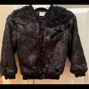 Amy Coe toddler girl’s faux fur jacket with zipper